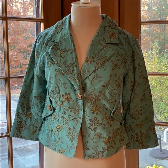 Yoana Baraschi Embellished Cord Cropped Jacket, 4 - Picture 12 of 13